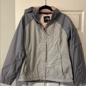 The North Face Gray Ski & Snow Jacket with Water-Resistant Fabric